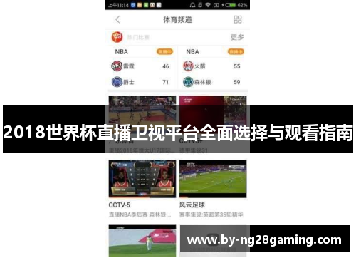 2018世界杯直播卫视平台全面选择与观看指南 2018世界杯直播卫视平台全面选择与观看指南