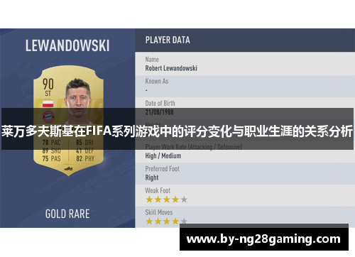 莱万多夫斯基在FIFA系列游戏中的评分变化与职业生涯的关系分析 莱万多夫斯基在FIFA系列游戏中的评分变化与职业生涯的关系分析